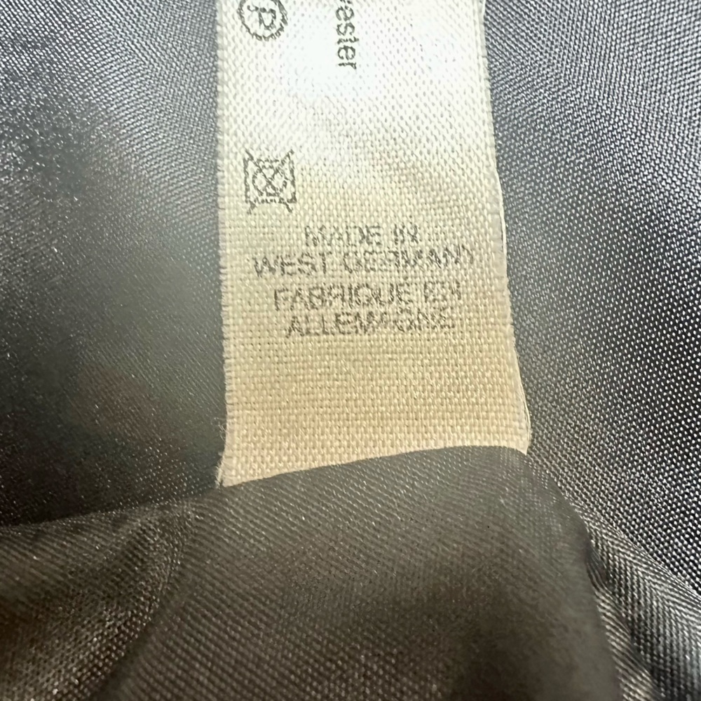 Black Velvet Military Styled Jacket Cotton Made in West Germany - Picture 2 of 9